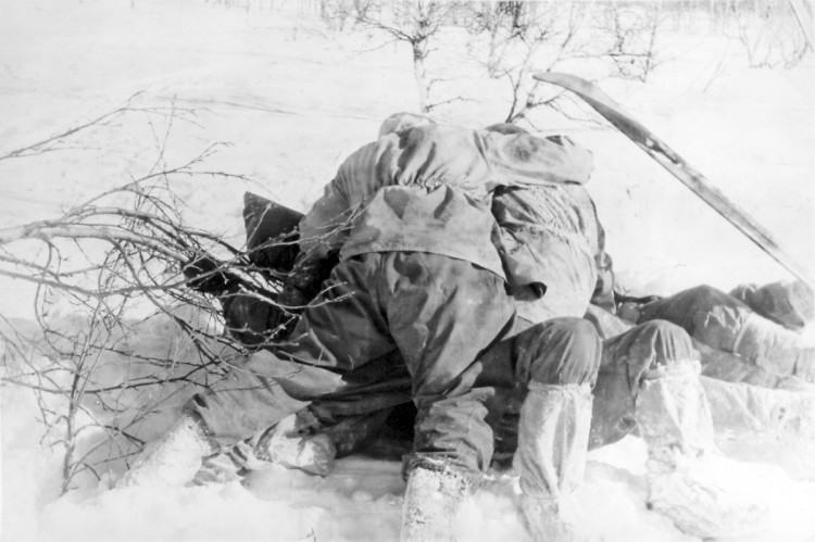 Dyatlov Pass: Young searchers playing in the snow