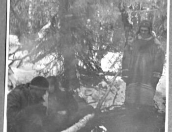 Devyatov-Halizov-Cheglakov. Slobtsov's group camp site before Feb 26. Brusnitsyn's archive.