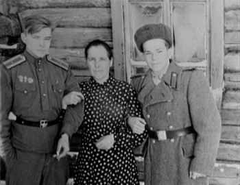 Gennadiy with his mother Valentina Vasilievna and brother Vitaliy Vasilievich