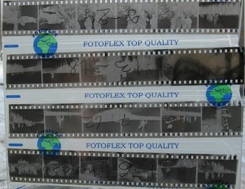Unknown camera film №5 - the top two strips of the film marked 19-24 and 13-18 are swapped