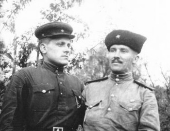 Alexander, on right, during the war