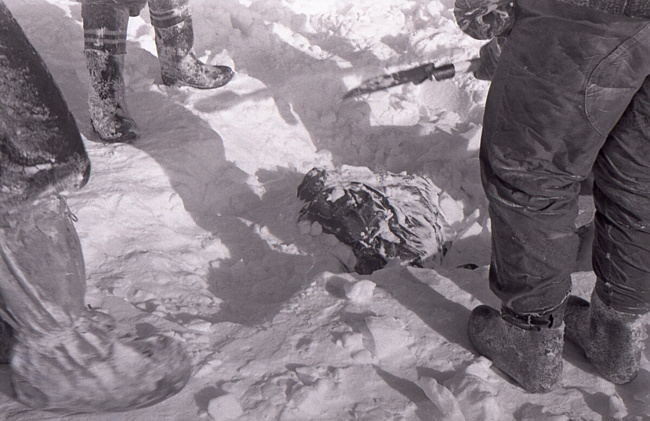 The discovery of the body of Rustem Slobodin