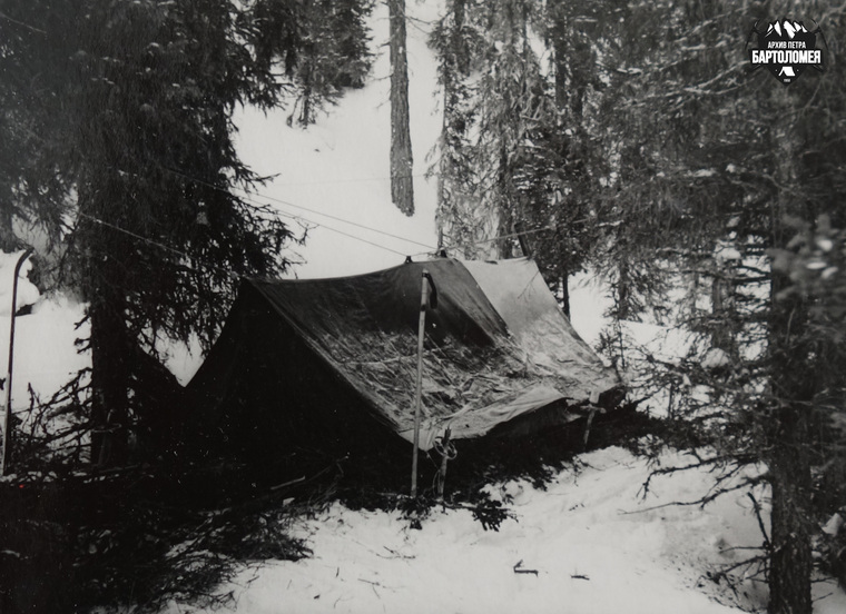 The Dyatlov group's tent a year before the tragedy