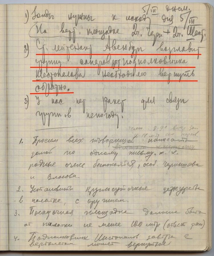 Maslennikov's diary