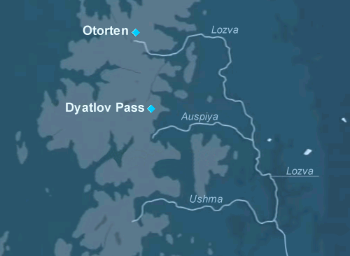Dyatlov Pass: Auspiya, Lozva and Ushma rivers
