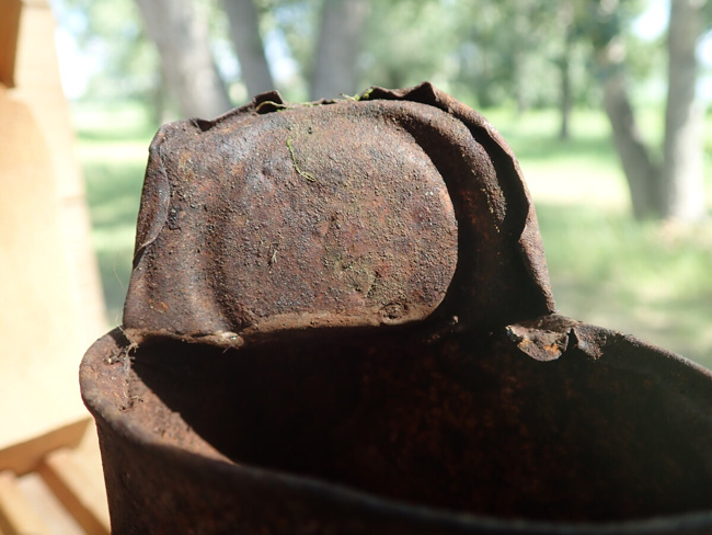 Tin can found at the searchers camp