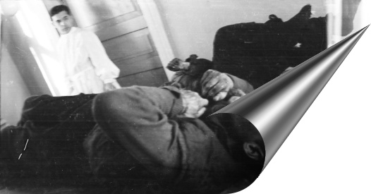 Ivdel morgue, in the back Korotaev or Laptev, 4 Mar 1959