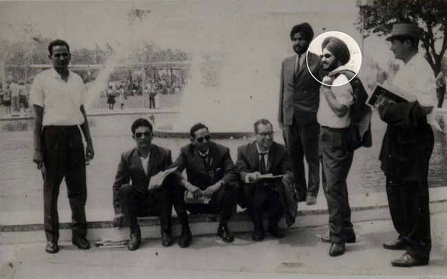 Capt. M.S. Kohli with fellow Indian mountaineers at the 1965 World’s Fair in New York.