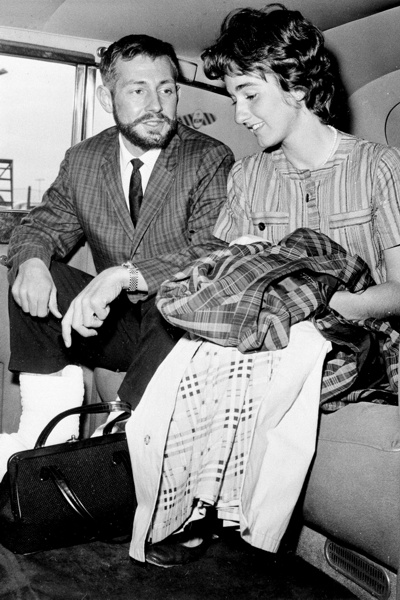 Barry Bishopwith his wife Lila