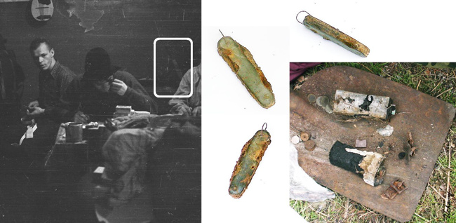 A knife sticking out from a photograph in Serov and a penknife found in 2009 year