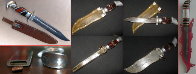 «Riveted» knives, front-line creativity