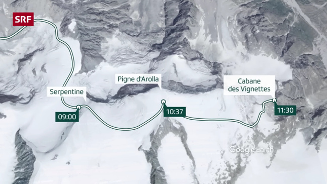 Steve House group arrives at Cabane des Vignettes at 11:30 am Steve House group arrives at Cabane des Vignettes at 11:30 am