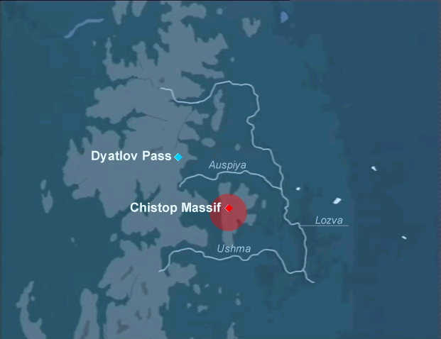 Dyatlov Pass: Patrushev crash site