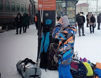 Natalya Syryaykina arriving from Mezhdurechensk to Yekaterinburg