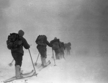 1 Feb 1959 - Dyatlov's group on their way to Kholat Syakhl
