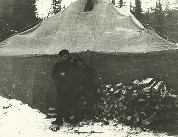 In the searchers camp. From Gubin's archive.
