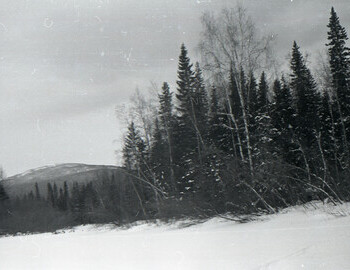 Lozva river, in the distance mountain Hoy-Ekva 733m.