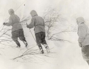 Search during an April blizzard