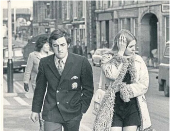 Ben Beattie (23) and Catherine Davidson (21) arriving at the courthouse