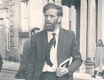 John Paisly, principal of the Lagganlia Outdoor Center, attends the inquiry in Banff