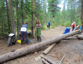 Break at "Shishka" (Pine cone) campsite