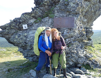Oleg Taymen and Teodora Hadjiyska at the outlier rock
