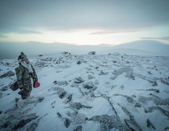 On top of Kholat Syakhl, 1079, aka Dead Mountain