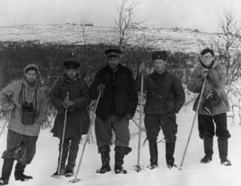 Vladimir Askinadzi, Grigoriy Kurikov, Colonel Ortyukov and Anatoliy Mohov (right) - photo archive Vladimir Askinadzi