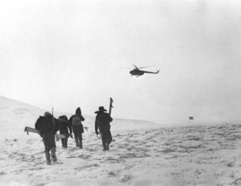 Akselrod group landing on the route of Dyatlov group