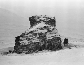 1959 - upper left corner is towards Kholat Syakhl top, 300 m away and up.
