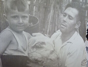 Cheglakov with son Vladimir