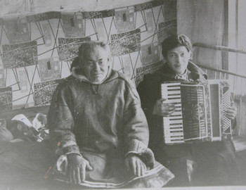 Stepan Nikolaevich Kurikov with his son Anatoliy
