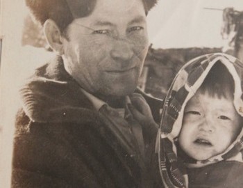 Suevat-paul. Nikolay Stepanovich Kurikov with his son
