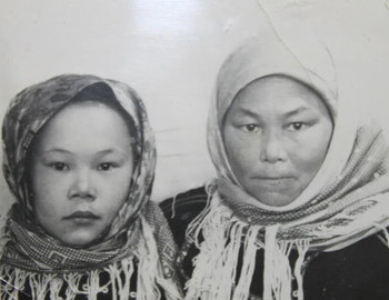 Tatyana Sambindalova, mother of Aleksey Anyamov, and Nina Anyamova (Sambindalova)