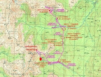 Slobtsov search route by Borzenkov