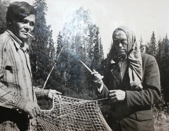 Vasiliy Kurikov and Semyon Gavrolovich Kurikov, his adoptive father, Pelym