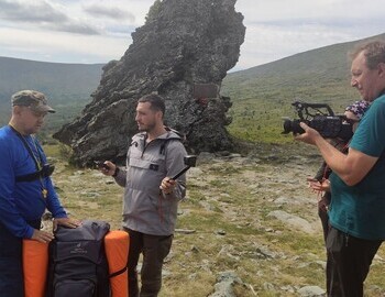 A big interview with the federal television channel about the results of Expedition 2023 of the "International Center for Investigation of the Dyatlov Pass Tragedy" 