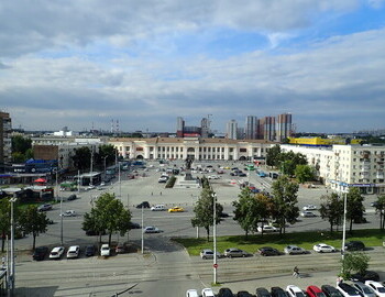 Yekaterinburg–Passazhirsky. The view from my window awaiting my train to Simferopol, Crimea.