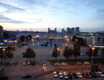 Yekaterinburg–Passazhirsky. The view from my window awaiting my train to Simferopol, Crimea.