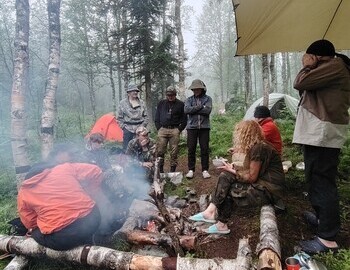 Base camp, photo by Ira Tolmatskaya