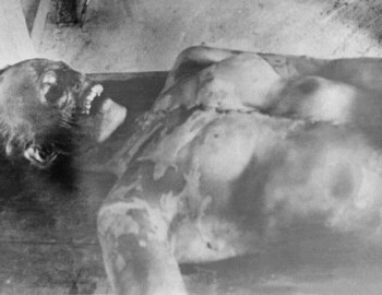 Lyuda Dubinina in Ivdel morgue, 9 May 1959