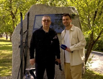 Oleg Rybakov at the Dyatlov group memorial at UPI