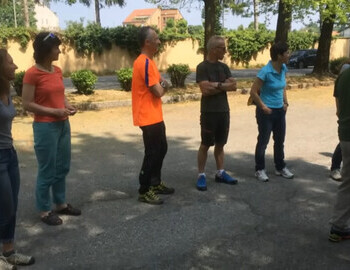 Meeting at the parking lot