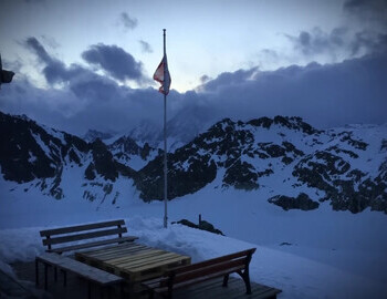 Cabane de Dix, the day of the tragedy, April 29, 2018, morning