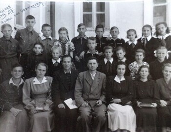 Zolotaryov S.A. - Krukinov V.P. - School in Lermontovo - May 1954 (Золотарев С.А. - Крикунов В.П. - школа г.Лермонтов)