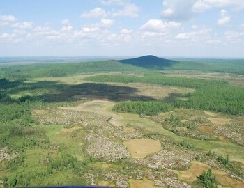 Tunguska Epicenter, photo Mark Boslough, 2008